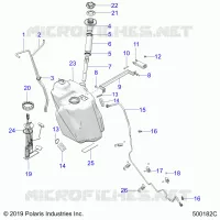 SISTEMA DE COMBUSTIBLE, FUEL TANK ASM.