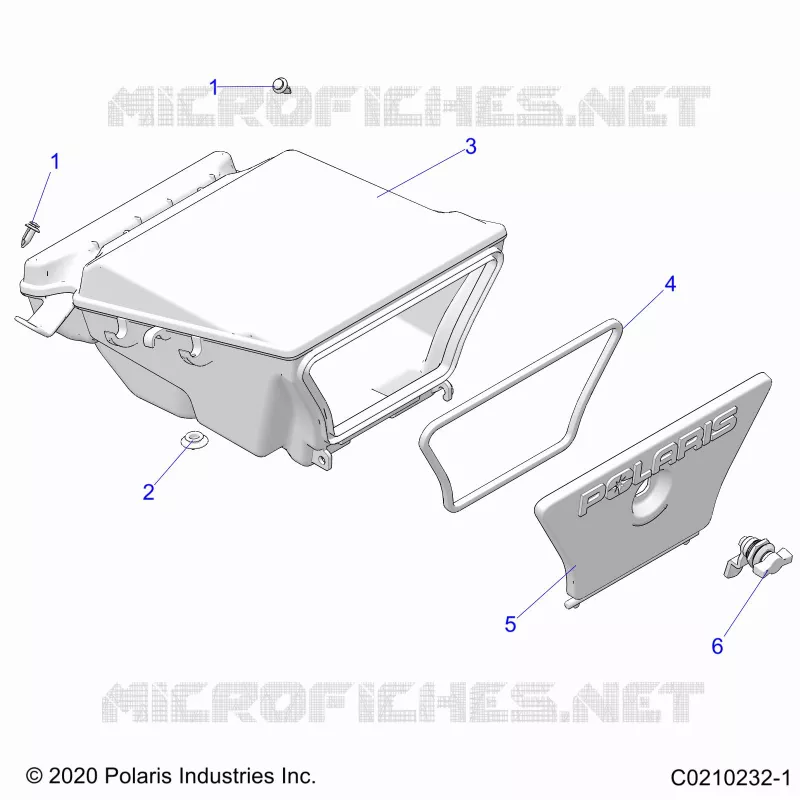 BODY, CAJA DE ALMACENAJE, REAR
