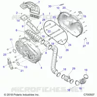 TREN, CLUTCH COVER AND DUCTING