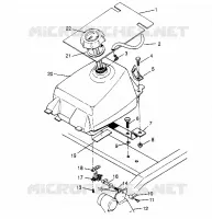 MONTAJE DEL DEPÓSITO DE COMBUSTIBLE Sportsman 4x4 W948040 (4926842684A011)