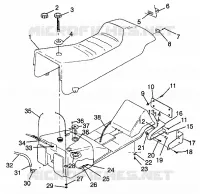 ASIENTO Y TANQUE DE GAS Storm 0975782, Storm S.E. H975782, European Storm S.E. E9 (4937823782A007)