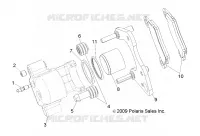 FRENO FRONTAL CALIPER (BUILT 9/15/14 AND BEFORE)