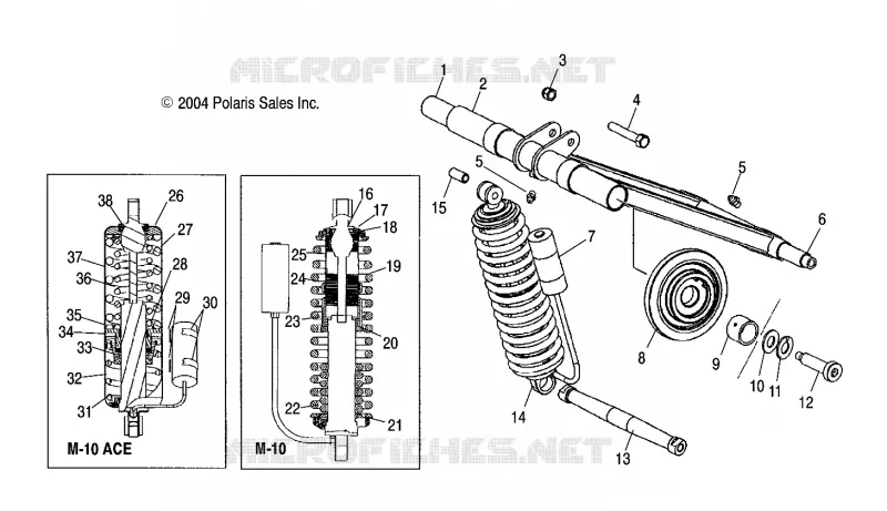 TRASERO ARM PAR (M-10)