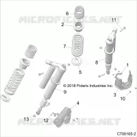 SUSPENSION, REAR MONTAJE DE DESCARGA