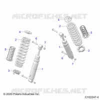 SUSPENSION TRASERA SHOCKS AND MOUNTING