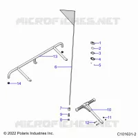 PARACHOQUE, REAR, FLAG, BEACON, AND PASS HANDLE
