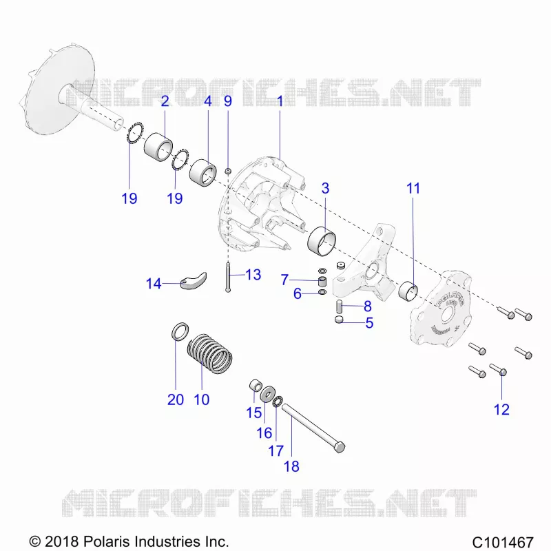 TREN, PRIMARY CLUTCH