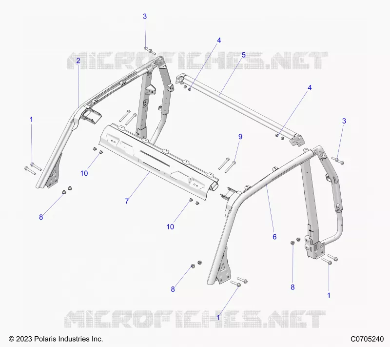 CHASIS, ROLLOVER PROTECTION 2P