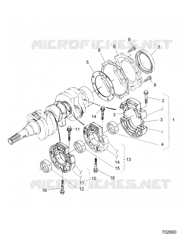 MOTOR, MAIN BEARING CASE