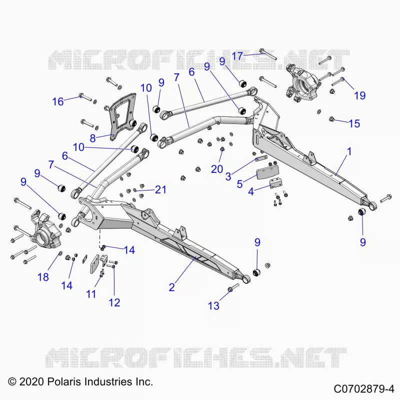 SUSPENSION TRASERA TRAILING ARMS