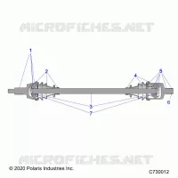 TREN, FRONT HALF SHAFT