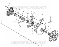 Embrague 500 EFI SKS 0962574, 500 EFI RMK 0962974, and EUROPEAN 500 EFI (4931983198C001)