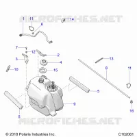 SISTEMA DE COMBUSTIBLE, FUEL TANK ASM.