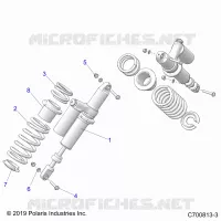 SUSPENSION, REAR MONTAJE DE DESCARGA