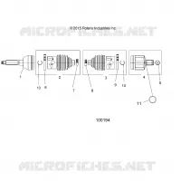 DRIVE TRAIN, TRANSMISION DELANTERA SHAFT
