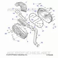 DRIVE TRAIN, TAPA DEL EMBRAGUE AND DUCTING