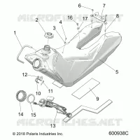 SISTEMA DE COMBUSTIBLE, FUEL TANK ASM.