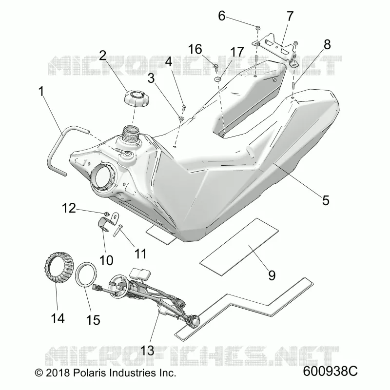 SISTEMA DE COMBUSTIBLE, FUEL TANK ASM.