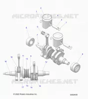ENGINE, PISTON AND CIGUEÑAL