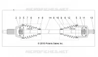 DRIVE TRAIN, TRANSMISION DELANTERA SHAFT