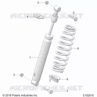 SUSPENSION, SHOCK TRASERO