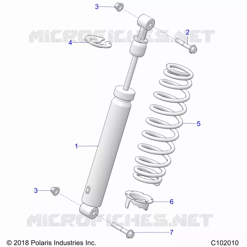 SUSPENSION, SHOCK TRASERO