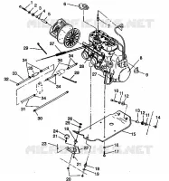 MONTAJE DEL MOTOR 500 EFI 0942774 and  EFI SKS 0942574 (49274127410029)