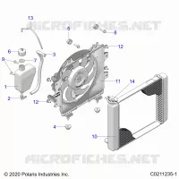 ENGINE, SISTEMA DE REFRIGERACIÃ“N, RADIATOR, FAN & OVERFLOW BOTTLE