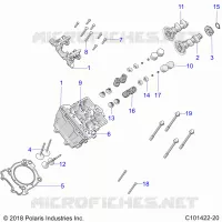 CILINDRO HEAD, CAMS AND VALVES