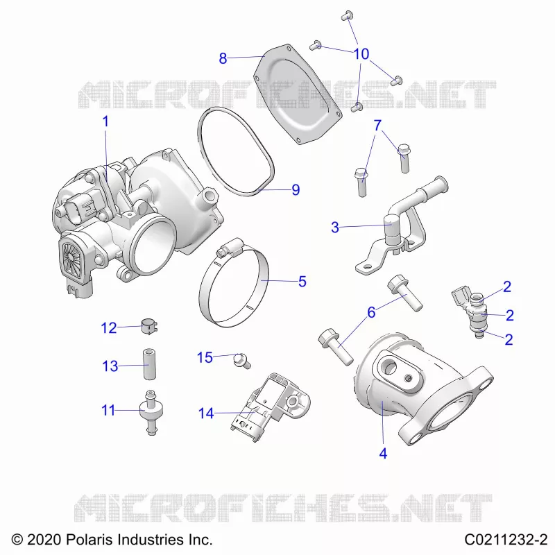 ENGINE, CUERPO DE MARIPOSA AND FUEL RAIL
