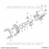 BRAKES, PINZA TRASERA