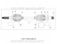 TREN, REAR HALF SHAFT
