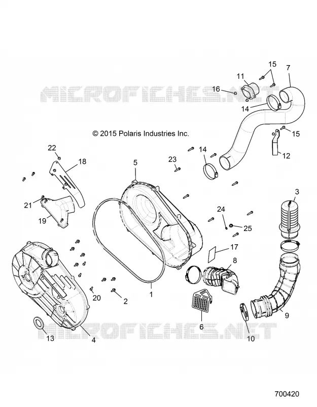 TREN, CLUTCH COVER AND DUCTING