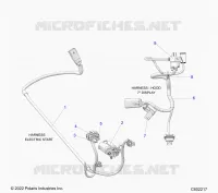 ELECTRICA, WIRE HARNESS, HOOD, ELECTRIC START