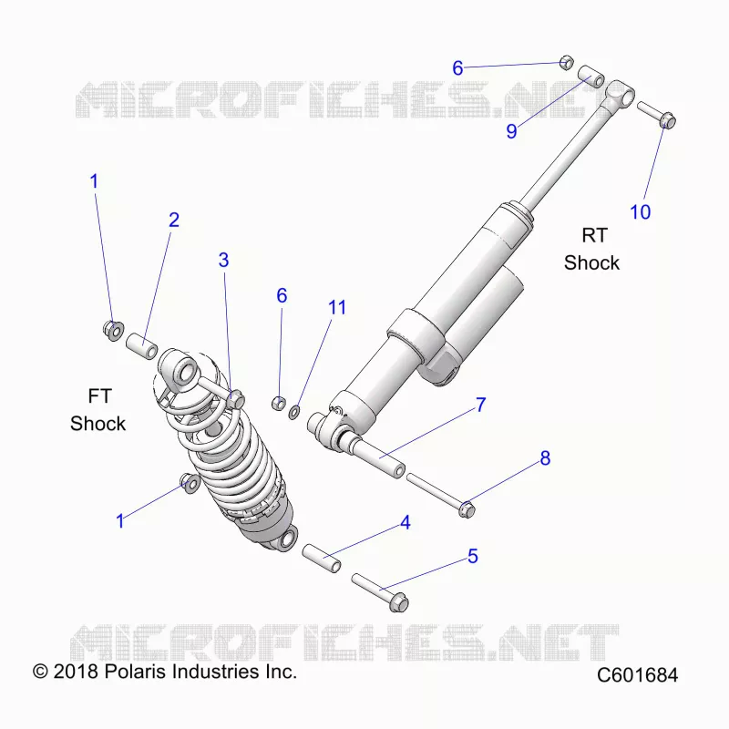 SUSPENSION, MONTAJE DE DESCARGA, REAR SUSP.