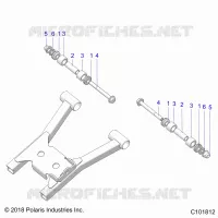 SUSPENSION TRASERA A-ARM MOUNTING AND BUSHINGS