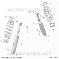 SUSPENSION TRASERA SHOCK AND MOUNTING