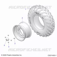 RUEDAS, FRONT TIRE