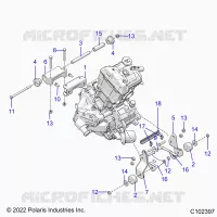 MOTOR, MOUNTING & LONG BLOCK
