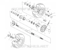 TRASERO conjunto de accionamiento RUEDA