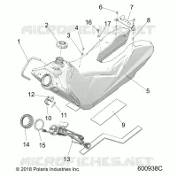 SISTEMA DE COMBUSTIBLE, FUEL TANK ASM.