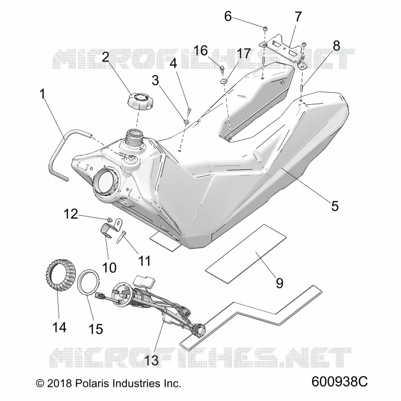 SISTEMA DE COMBUSTIBLE, FUEL TANK ASM.