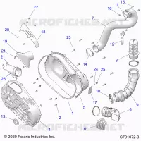 TREN, CLUTCH COVER AND DUCTING