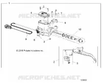 FRENO FRONTAL BRAKE LEVER AND MASTER CYLINDER