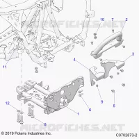 CHASIS, MOUNTING, FRONT GEARCASE