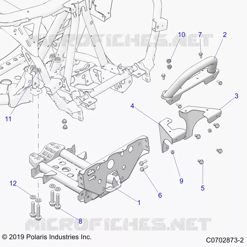 CHASIS, MOUNTING, FRONT GEARCASE
