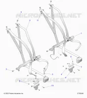 ASIENTO BELT MOUNTING 6 POINT