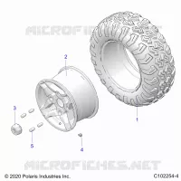 RUEDAS, REAR TIRE