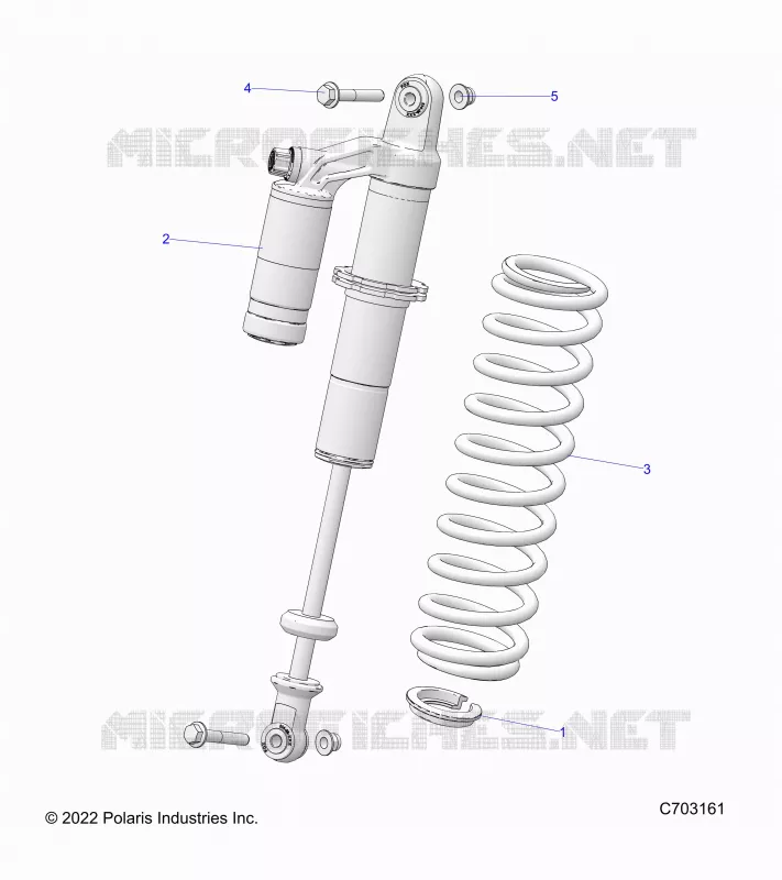 SUSPENSION, REAR MONTAJE DE DESCARGA