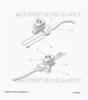 FRENO FRONTAL BRAKE LEVER AND MASTER CYLINDER
